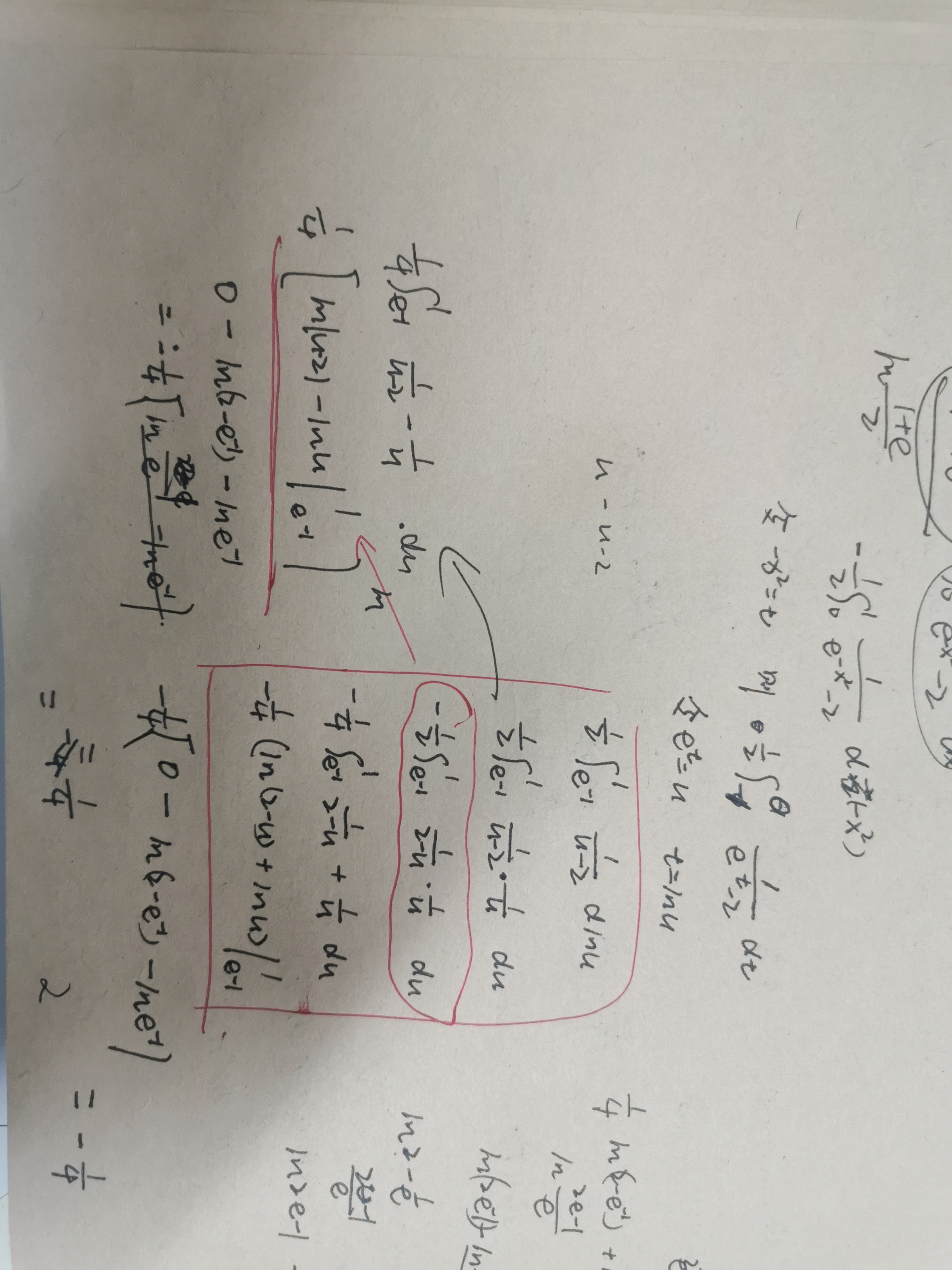 '></div><hr><h3>老师回复问题</h3>积分错误，ln(2-u)对u求导，并不是1/2-u<br><div><img class=